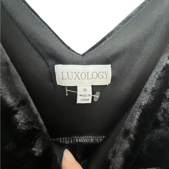 Luxology Midnight Velvet Gown - Picture 2 of 2